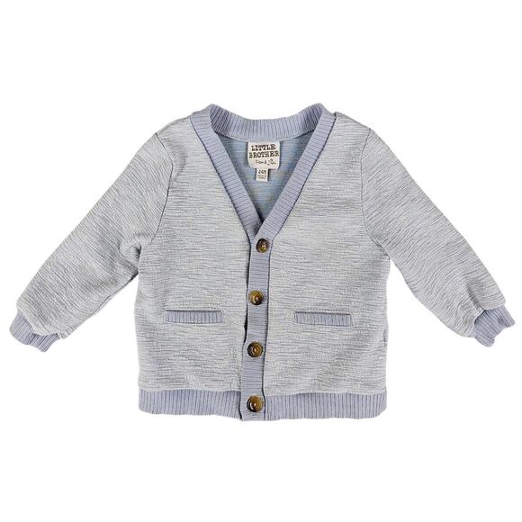 LITTLE BROTHER BY PIPPA & JULIE BABY BOY'S CARDIGAN - SIZE 24M - STYLE 29222100 - Picture 1 of 5